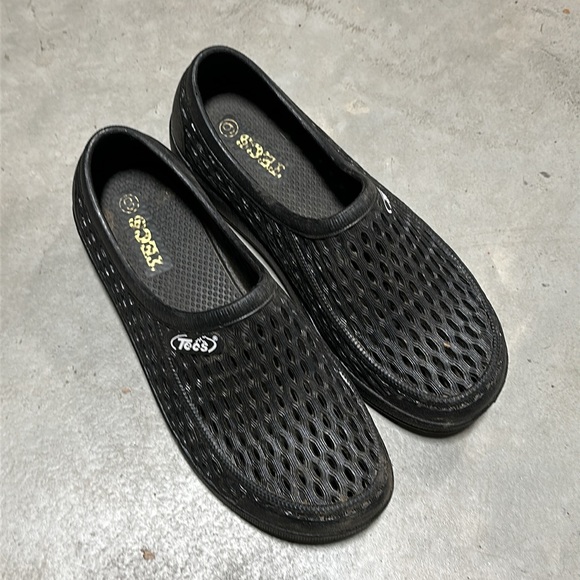 TECS Womens Size 6 Relax Aqua Garden‎ Black Slip On Quick Dry - Picture 7 of 7